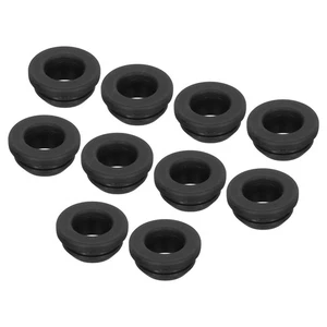 20 Stck. Schnappgummitülle Stecker Befestigung Durchmesser 12 mm Innendurchmesser 9 mm Elektrokasten Rohr schwarz - Bild 1 von 6