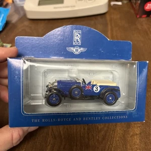 Vintage 1930 Bentley 4.5 L Blower Blue Bentley Lledo England - Picture 1 of 6