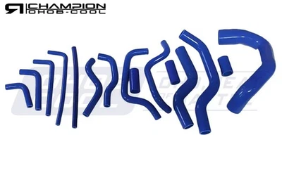 PARA JAGUAR XJS V12 XJ12 5.3L 1976-1996 SILICONA RADIADOR Y MANGUERA CALENTADOR AZUL Foto 1 de 4