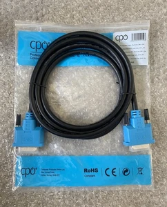 DVI Monitor Cable (24+1 pin) Male to Male Lead Dual Link | New/Other | Free P&P! - Picture 1 of 8
