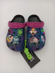 C12 Kids 12 Crocs Classic Disney Villains Clog K 207722-001 - Picture 1 of 5