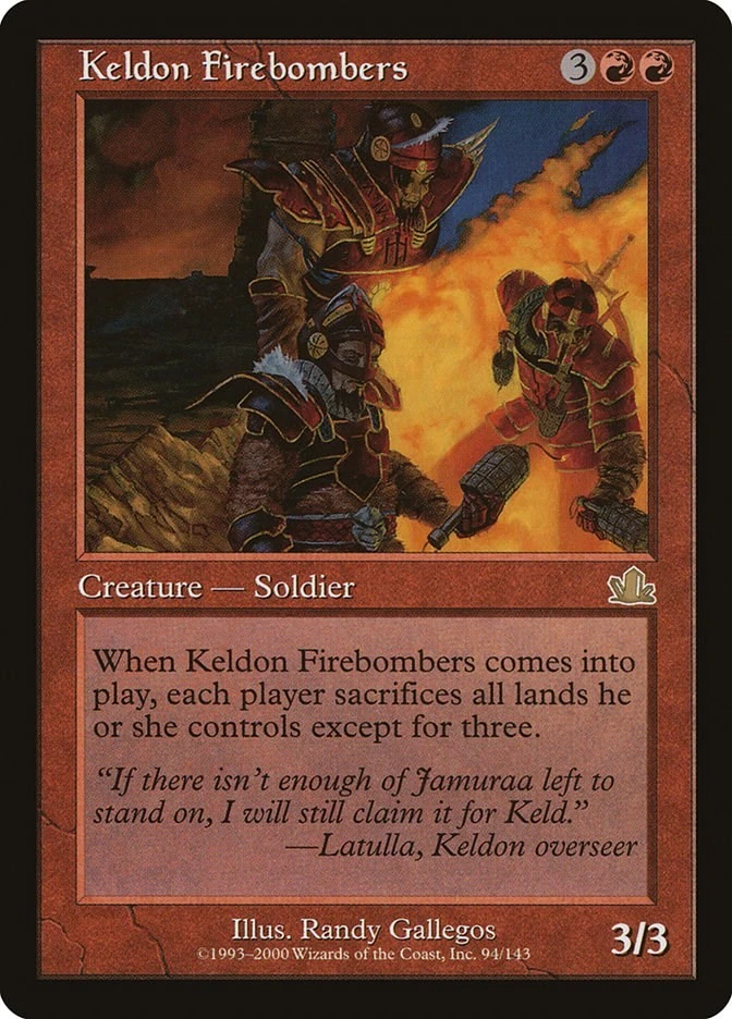 Keldon Firebombers 94 LP Normal Prophecy MTG EN - Image 1 of 1