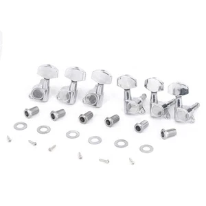 Juego de clavijas de afinación Musiclily Pro Chrome 3L3R sellado botón grande para máquina de guitarra - Imagen 1 de 4