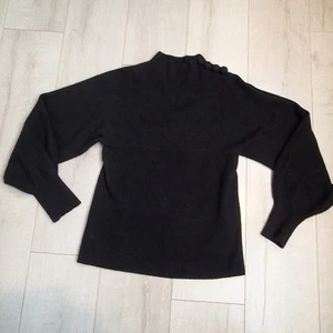 Rebecca Taylor black Wool Cashmere Sweater Sz s Pullover Travel Career Business - Picture 1 of 16