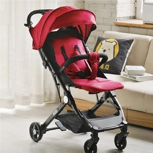 Passeggino Ultraleggero Chiusura Facilitata Salvaspazio Portata 15 kg Rosso - Foto 1 di 5