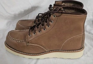 Red Wing 6" Classic Moc Toe Boots Leather Mocha Women SZ 8.5 New No Box Defects - Picture 1 of 14