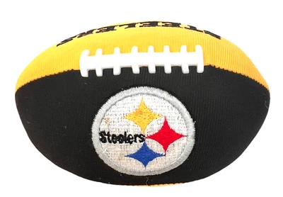 Pittsburgh Steelers Plush Fan Football 5 x 2.5 x 3.5 inches Soft Cloth Covering - Image 1 of 4