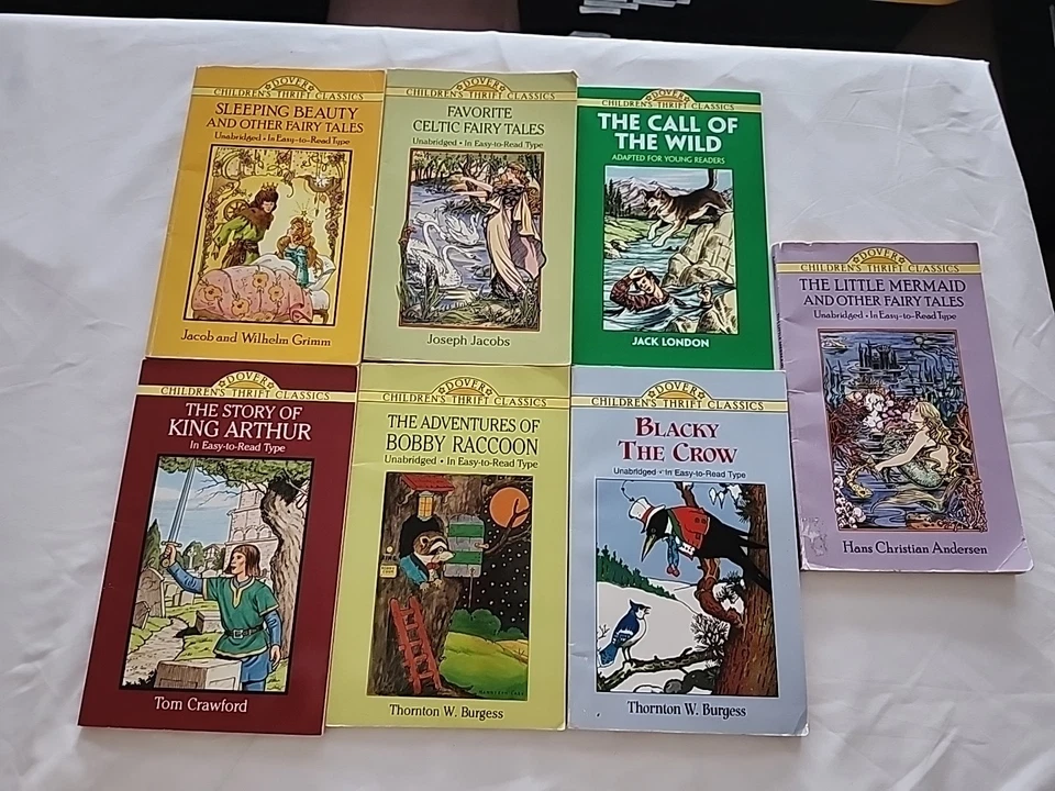 Lot Of 7 Vintage Dover Children's Thrift Classics  PB - Imagem 1 de 4