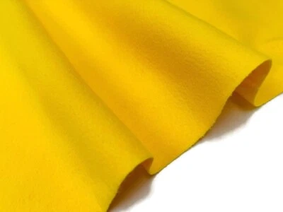 FELT FABRIC Material Craft Plain Colours Polyester 102cm Wide YELLOW - Image 1 of 4