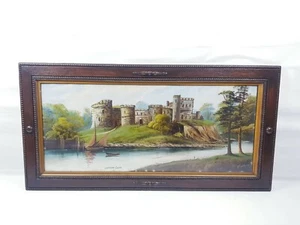 19th Century Painting "Chepstow' Castle" antique By A.Fordito(Super Rare) - Picture 1 of 12
