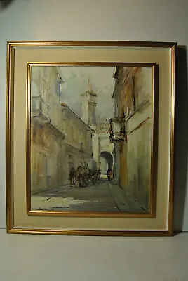 Pintura Calle Escena Animada Orientalista?O Ciudad Del Sur Europe • 100.37€