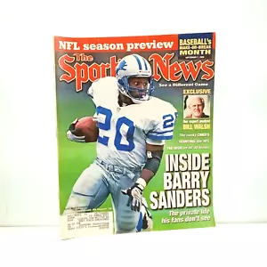 Sporting News Magazine Sept. 7 1998 Barry Sanders Detroit Lions Bill Walsh - Picture 1 of 2