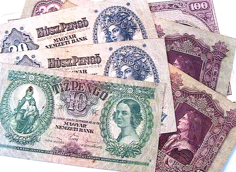 1930 - 1945 (6) Banknotes Hungary 10, 20, 100 Pengo Magyar Currency Paper Money Cover