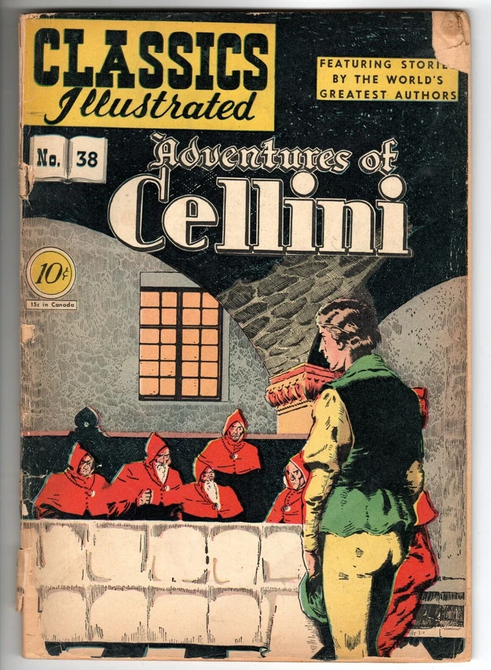 Classics Illustrated #38: Adventures of Cellini, Ed. 1, HRN 37, Good Condition! - Image 1 of 1