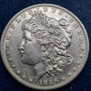 1886 S Morgan Dollar $1 High Grade AU - UNC #72650 - Picture 1 of 2