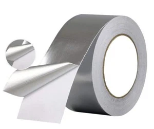 NASTRO DI ALLUMINIO ADESIVO 25 mm. x 25 mt. ALTE E BASSE TEMPERATURE 50 MICRON!! - Imagen 1 de 5