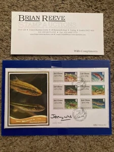 JEREMY WADE RIVER MONSTERS TV SHOW SIGNED 2013 Post & Go Pond Life FDC STAMPS ! - Picture 1 of 3