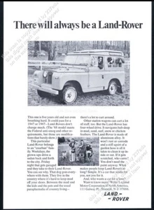 Land Rover 1968 SUV familia y perro St Bernard foto anuncio impreso vintage - Imagen 1 de 7