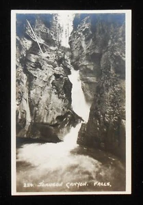 RPPC anni 20? Johnson Canyon Falls Byron Harmon Banff AB Canada Alberta - Foto 1 di 1