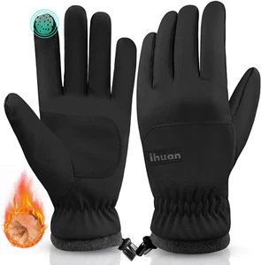 Winter Waterproof Ski Gloves Men Women, Snow Warm Cycling Cold Weather, Driving - Picture 1 of 12