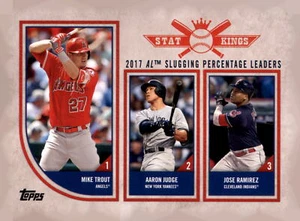 2018 Topps Big League #318 Mike Trout / Aaron Judge / Jose Ramirez - Picture 1 of 2