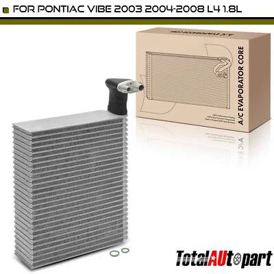 Núcleo evaporador aire acondicionado para Pontiac Vibe 2003-2008 L4 1,8 L aleta de placa Foto 1 de 4