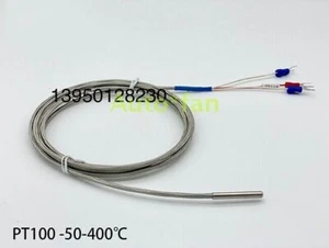 Sensor de temperatura PT100 -50-400°C 3 metros de precisión de cable 0,1 #A7 - Imagen 1 de 4