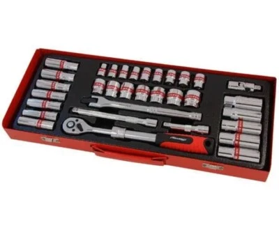 Socket Set - 33pc 3/8in.dr With Extending Ratchet - CT1575 - Image 1 of 3