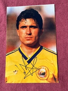 Autogramm GHEORGHE HAGI-NS RUMÄNIEN-Galatasaray-FC Barcelona-signed Großfoto - Picture 1 of 3