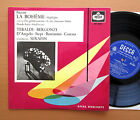 Br 3061 Puccini La Boheme Highlights Tebaldi Bergonzi Serafin Decca 10" Ex/Ex