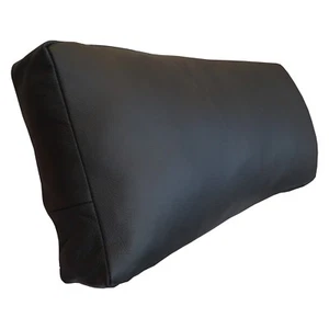 Schwarz Nackenkissen Lederkissen  22x50 Echt Leder Sofa Dekokissen Kissen - Bild 1 von 5