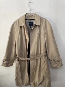 Vintage Brooks Brothers Herren Long Belted Trenchcoat Removable Liner USA Coat 42 S - Bild 1 von 9
