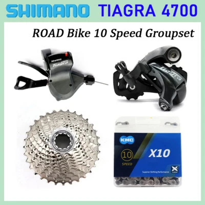 New SHIMANO Tiagra 4700 10 Speed Groupset Cassette Chain Rear Derailleur Shifter - Image 1 of 4