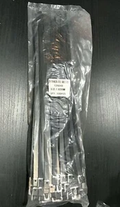 (100 Pcs) HEYCO, NTSS-0300-79A Black , SS Cable Ties Zip Ties 300mm x 7.9mm - Picture 1 of 4