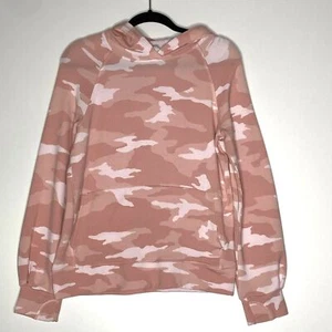 Athleta In Your Element Pink Camo Hoodie Girl's Size 16 - Picture 1 of 7