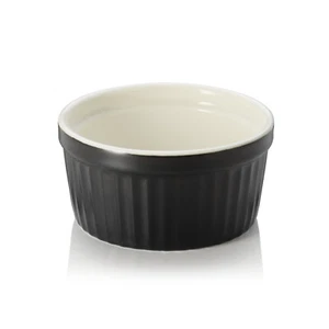 6 x farbige Pastetenform Ragout Fin Souffle Creme Brulee Porzellan Ø 9 cm 130 ml - Bild 1 von 9