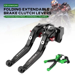CNC Adjustable Folding Extendable Brake Clutch Lever For KAWASAKI Z900 2017-2022 - Picture 1 of 17