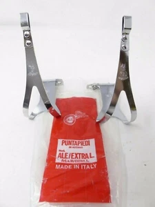 Vintage NOS Classic Ale Steel Toeclips EXTRA LARGE & Fittings 4 Vintage Ride A - Picture 1 of 8