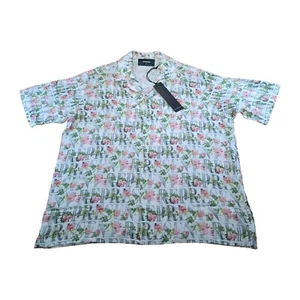 Represent Herren Blumen Hemd Strand Urlaub Sommer Baggy Größe Medium neu mit Etikett UVP £155 - Bild 1 von 11