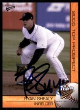 2004 Grandstand Texas League Top Prospects Ryan Shealy Signed IP AUTO Tulsa