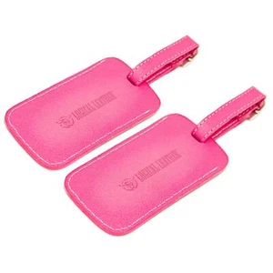 Luggage Tag Genuine Leather Travel ID Tags with Adjustable Leather Strap, Add... - Picture 1 of 6