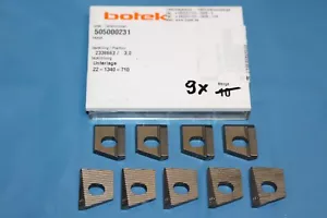 9x Botek 505000231 Unterlage Wendeplattensitz Vollbohrkopf 22-1340-710 - Bild 1 von 6