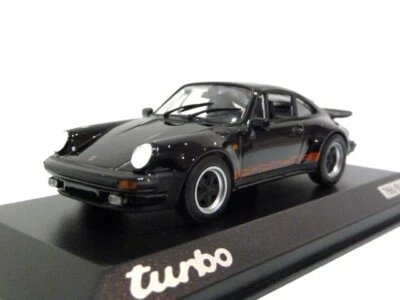 1:43 MINICHAMPS 1975 PORSCHE 911 930 turbo 50 Years turbo black red L.E. 911 pc. - Image 1 of 4