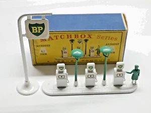 Matchbox Lesney, A1B Garage BP Pumps and Sign, almost mint, only one chip, boxed - Imagen 1 de 3