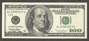 Vereinigte Staaten von Amerika 100 Dollars 1996; UNC; F-2175L; Franklin; San Francisco - Bild 1 von 2