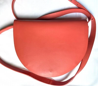 EUC KATE SPADE SATURDAY Tangerine Gen 皮革小号肩/斜挎包/离合器 — 第 1/4 张图片