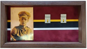 York and Lancaster Medal Case for 8 -10 Medals With Photo. Black Frame - Picture 1 of 6