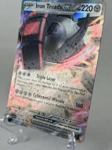 Juego de cartas coleccionables Pokémon Iron Treads EX 143/198 ultra raro escarlata y violeta casi como nuevo - Imagen 1 de 3