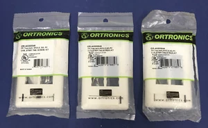 *Lot of 3* ORTRONICS OR-40300546 FP TRACJACK 4HOLE SG PC CVR FACEPLATE FOG WHITE - Picture 1 of 5