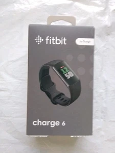 Fitbit Charge 6 Activity Tracker GPS Bluetooth Heart Rate Obsidian Black Boxed - Picture 1 of 7
